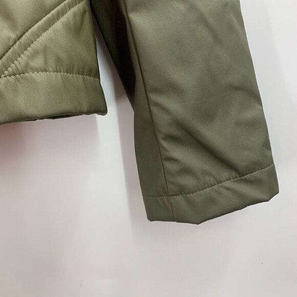 Mia Melon Women's Moto Asymmetrical Zip Up Hooded Lined Rain Jacket Size L NWT - Picture 7 of 16